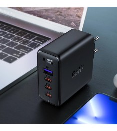 СЗУ-адаптер Acefast A37 100W PD QC 1USB / 3Type-C 5A + Type-C-кабель 2m (Чёрный)..